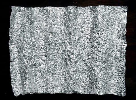 crumpled aluminum foil