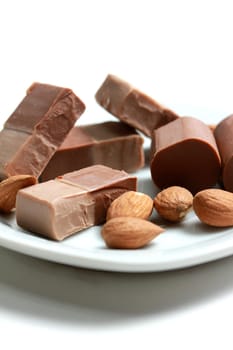 almond nougat pieces