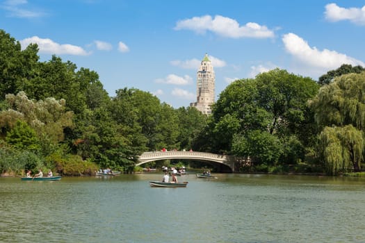Central Park Lake  in  Manhattan, New York - USA