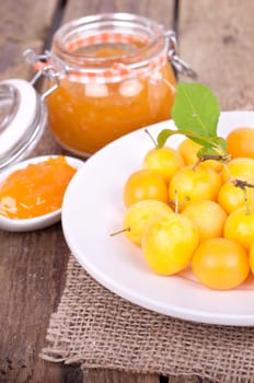 Mirabelle plum jam