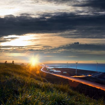 Beach of sunrise in Taiwan for adv or others purpose use
