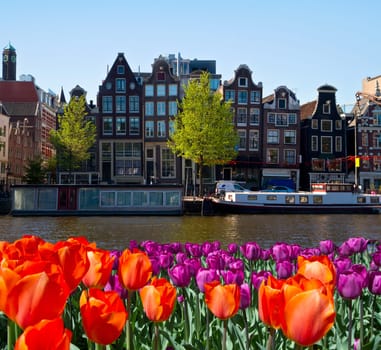 One of canals in Amsterdam