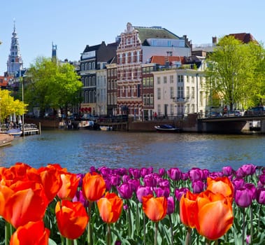 One of canals in Amsterdam