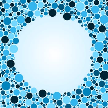 Abstract colorful circle background. Vector file layered for easy manipulation and coloring.