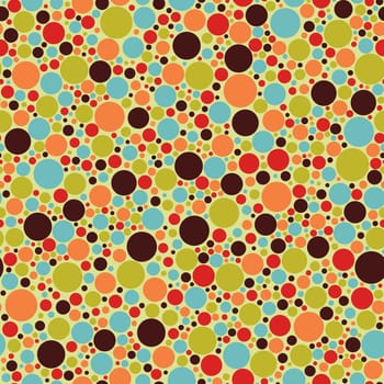 Abstract colorful circle pattern background. Vector file layered for easy manipulation and coloring.