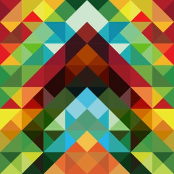 Abstract optic effect colorful triangle pattern background. Vector file layered for easy manipulation and coloring.