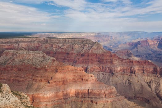 Aerial view of Grand Canyon National Park in Arizona, USA