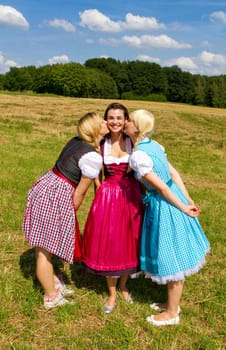 Kisses on the left,kisses on the right