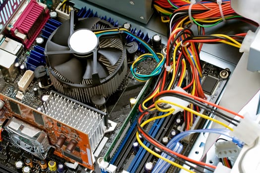 Inside a computer