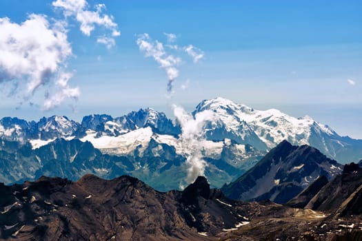 Switzerland,Les Diablerets,France,Mont Dolent,Grandes Jorasses,Mont Blanc,top of Europe,glacier