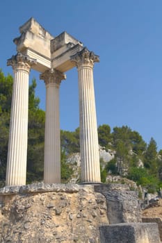 Glanum near of Saint-Rémy-de-Provence. France.