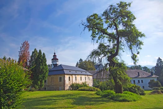 State castle in Velke Losiny (Jeseniky Mountains, Czech Republic).