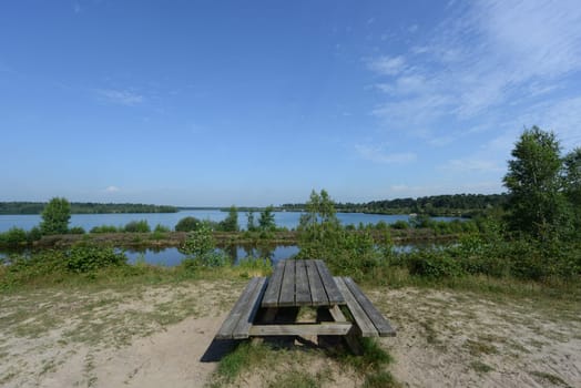 Break at the Leuker Meer in Holland