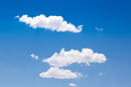 Blue sky background with white clouds