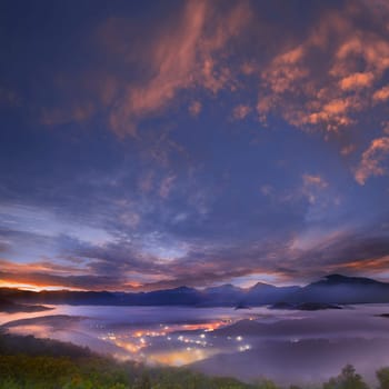 Sunrise of mountain landscape for adv or others purpose use