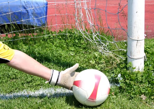Soccer football goalkeeper