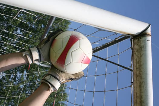 Soccer football goalkeeper