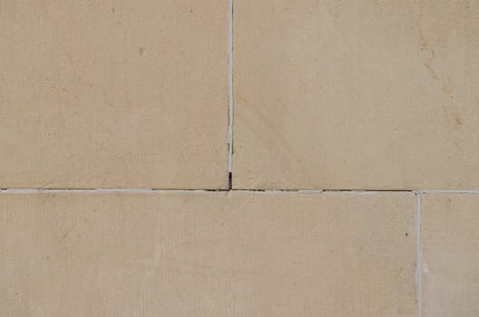 Sandstone with joints in a wall