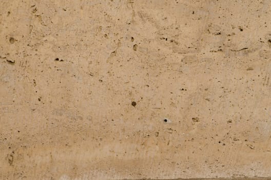 Stone wall with holey structure