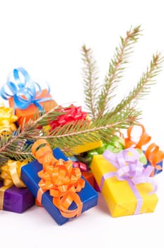 Christmas Gifts with Fir Branch