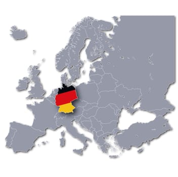 Map of Europe Germany