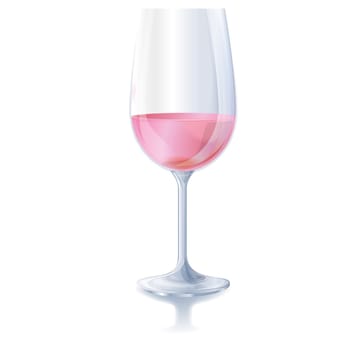 Rosé wine glass