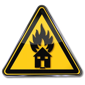 Sign house fire
