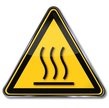 Hazard Symbol Hot Surface Warning