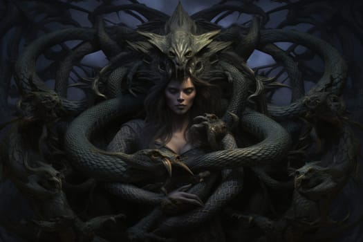 Journey into the realm of fantasy and encounter the serpentine naga, mystical creatures that possess a unique blend of human and snake-like characteristics.
