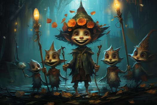 Step into the enchanting fae realm where mischievous trickster sprites roam.