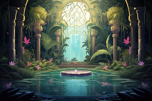 Within the mystical realm of fantasy, soothing oasis spirits emerge, their ethereal presence bringing solace to weary travelers.