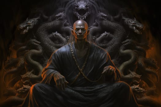 Journey into the realm of fantasy and encounter the serpentine naga, mystical creatures that possess a unique blend of human and snake-like characteristics.