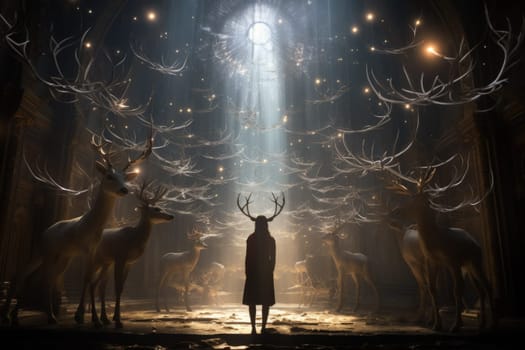 Immerse yourself in the ethereal beauty of this illustration created by a professional visual artist.