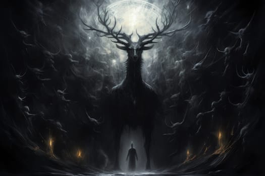 Immerse yourself in the ethereal beauty of this illustration created by a professional visual artist.