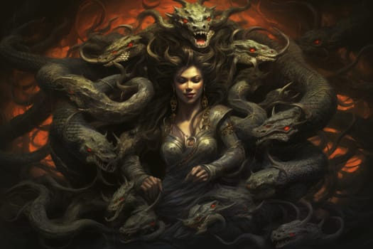 Journey into the realm of fantasy and encounter the serpentine naga, mystical creatures that possess a unique blend of human and snake-like characteristics.