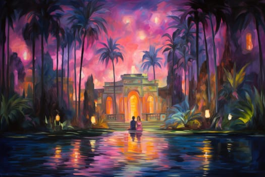Within the mystical realm of fantasy, soothing oasis spirits emerge, their ethereal presence bringing solace to weary travelers.