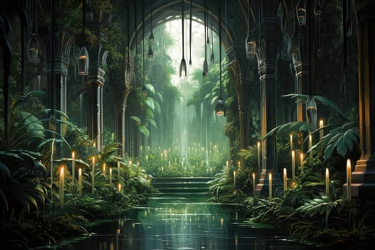 Within the mystical realm of fantasy, soothing oasis spirits emerge, their ethereal presence bringing solace to weary travelers.