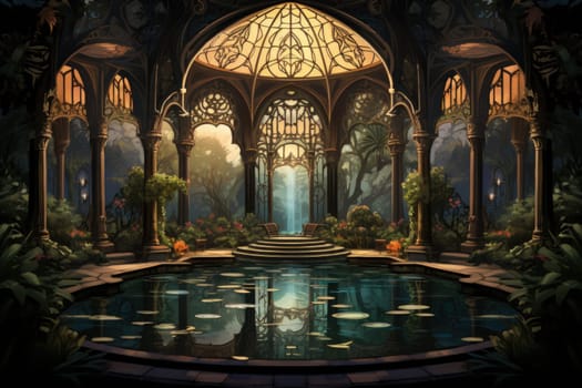 Within the mystical realm of fantasy, soothing oasis spirits emerge, their ethereal presence bringing solace to weary travelers.