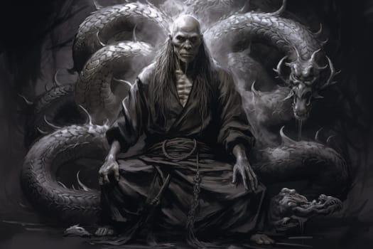 Journey into the realm of fantasy and encounter the serpentine naga, mystical creatures that possess a unique blend of human and snake-like characteristics.