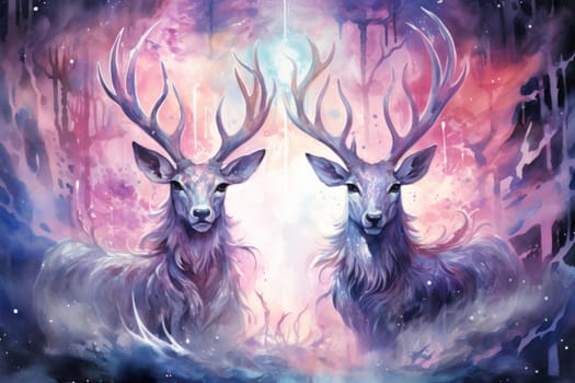 Immerse yourself in the ethereal beauty of this illustration created by a professional visual artist.