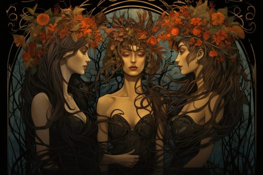Deep within the realm of fantasy, vengeful banshees dwell, their anguished wails piercing the stillness of haunted forests.