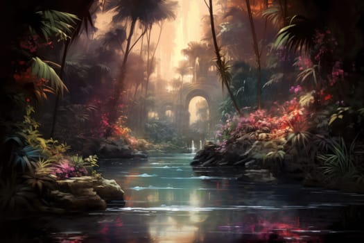 Within the mystical realm of fantasy, soothing oasis spirits emerge, their ethereal presence bringing solace to weary travelers.