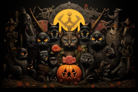 In the realm of fantasy, witches' familiars take on various forms, but the most iconic and cunning of all are the black cats.