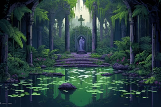 Within the mystical realm of fantasy, soothing oasis spirits emerge, their ethereal presence bringing solace to weary travelers.