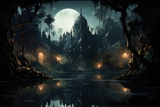Within the mystical realm of fantasy, soothing oasis spirits emerge, their ethereal presence bringing solace to weary travelers.