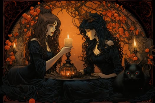 In the realm of fantasy, witches' familiars take on various forms, but the most iconic and cunning of all are the black cats.