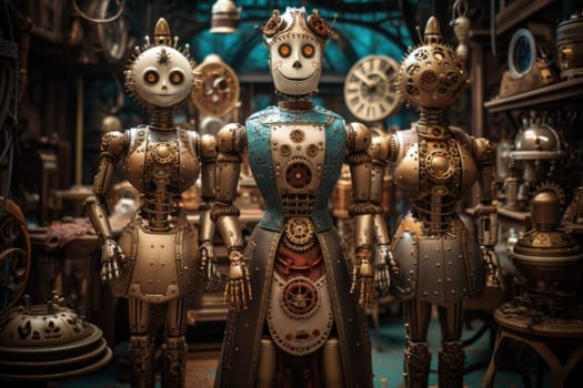 Delve into the world of fantasy with these mesmerizing clockwork automatons inspired by the steampunk aesthetic.