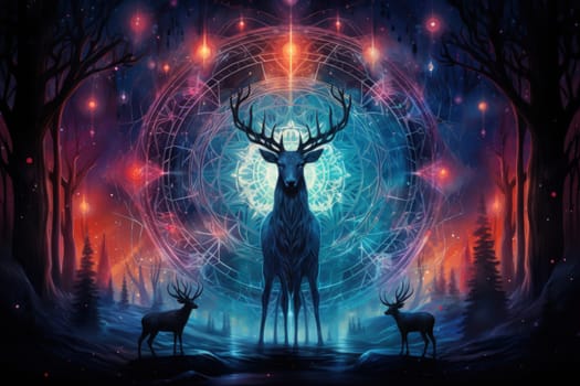 Immerse yourself in the ethereal beauty of this illustration created by a professional visual artist.