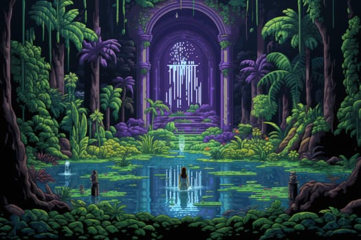 Within the mystical realm of fantasy, soothing oasis spirits emerge, their ethereal presence bringing solace to weary travelers.
