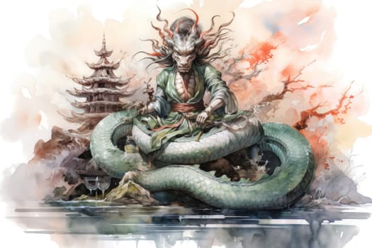 Journey into the realm of fantasy and encounter the serpentine naga, mystical creatures that possess a unique blend of human and snake-like characteristics.